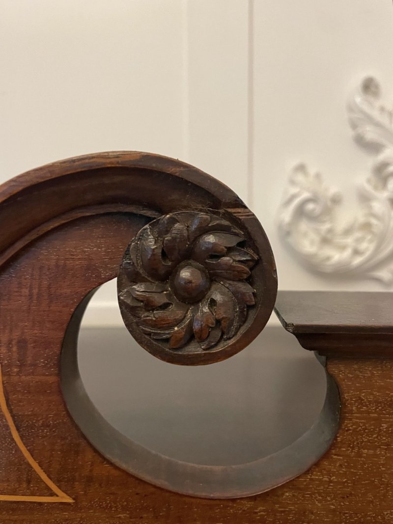 Outstanding Quality Antique Victorian Mahogany Inlaid Display Cabinet - Image 12